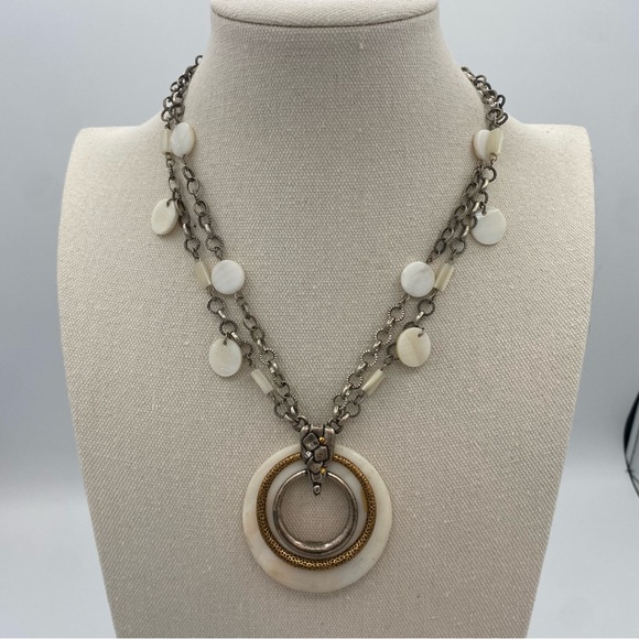 Chico's Jewelry - Chicos White, Silver and Gold Necklace
